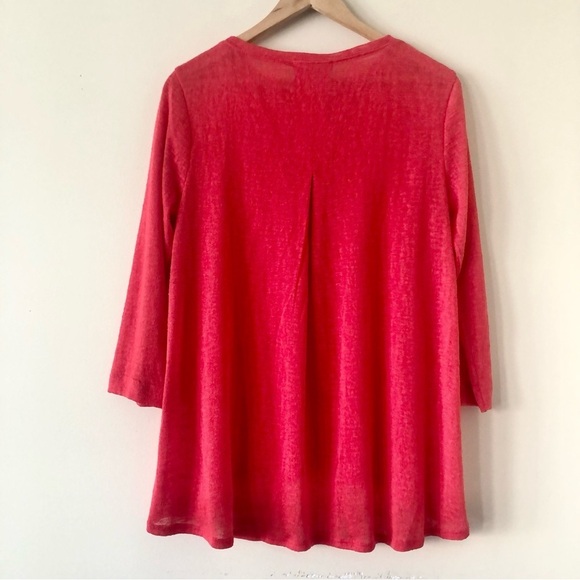 Women’s Philosophy Red Gauzy Three Quarter Sleeve Top Size Medium - Picture 7 of 7